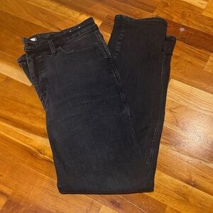 Madewell Curvy Black Stovepipe jeans